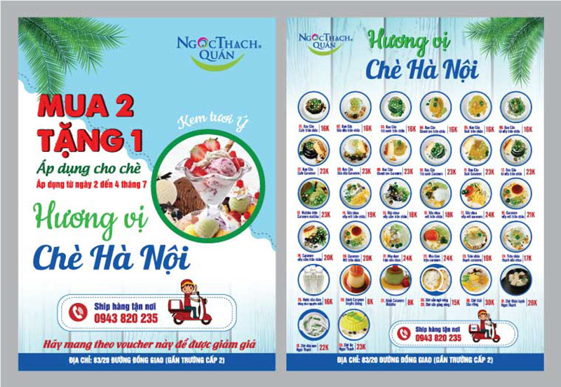 Mẫu tờ rơi 2 mặt