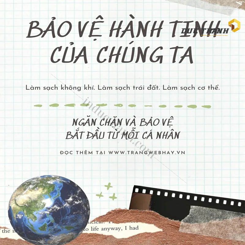 Mẫu tờ rơi bảo vệ môi trường