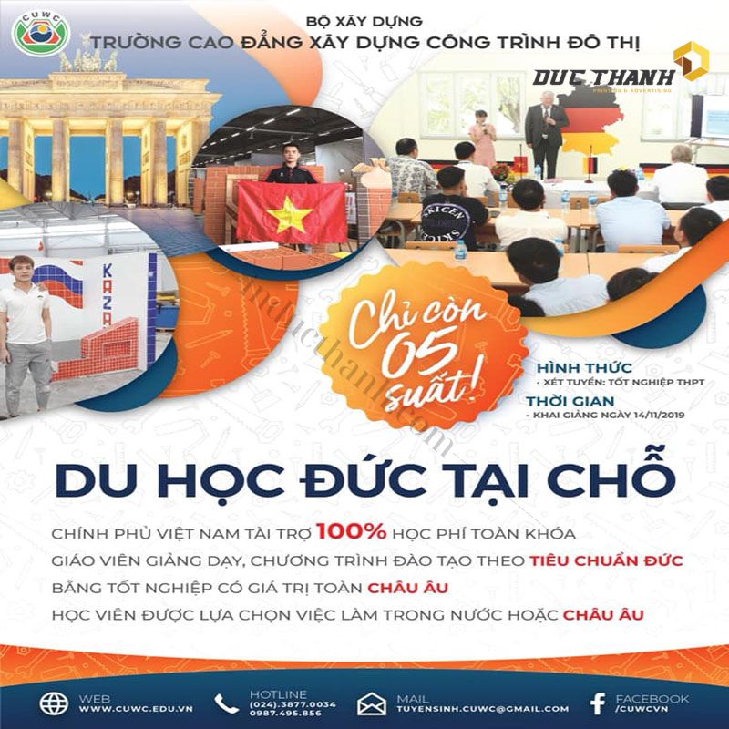 Mẫu tờ rơi du học