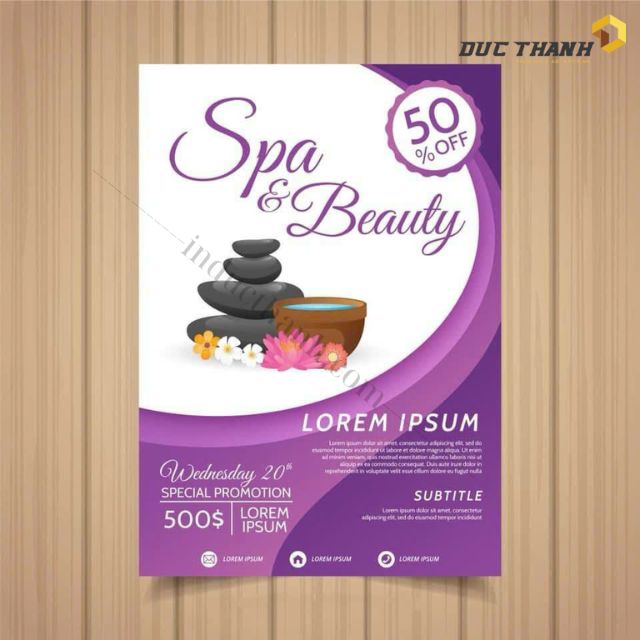 Tờ rơi quảng cáo khuyến mãi spa