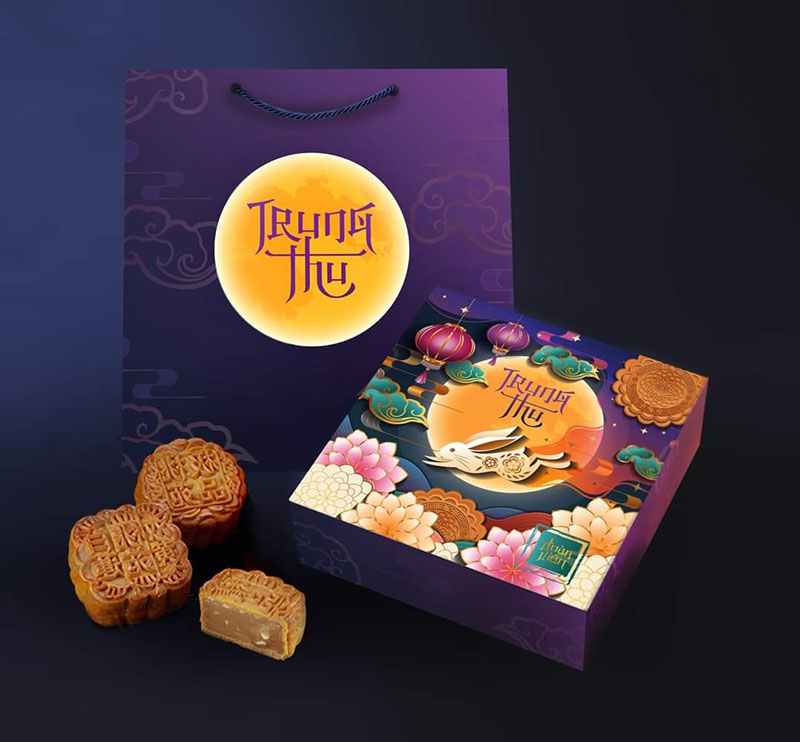 Ứng dụng nghệ thuật truyền thống trong thiết kế hộp bánh