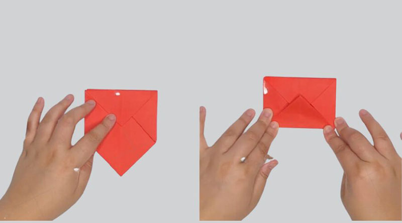 Cách gấp hộp giấy hình vuông có nắp