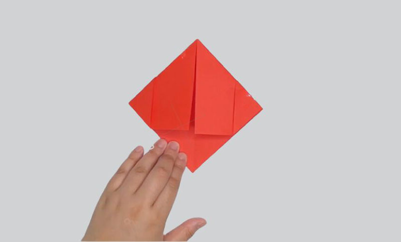Cách gấp hộp giấy hình vuông có nắp
