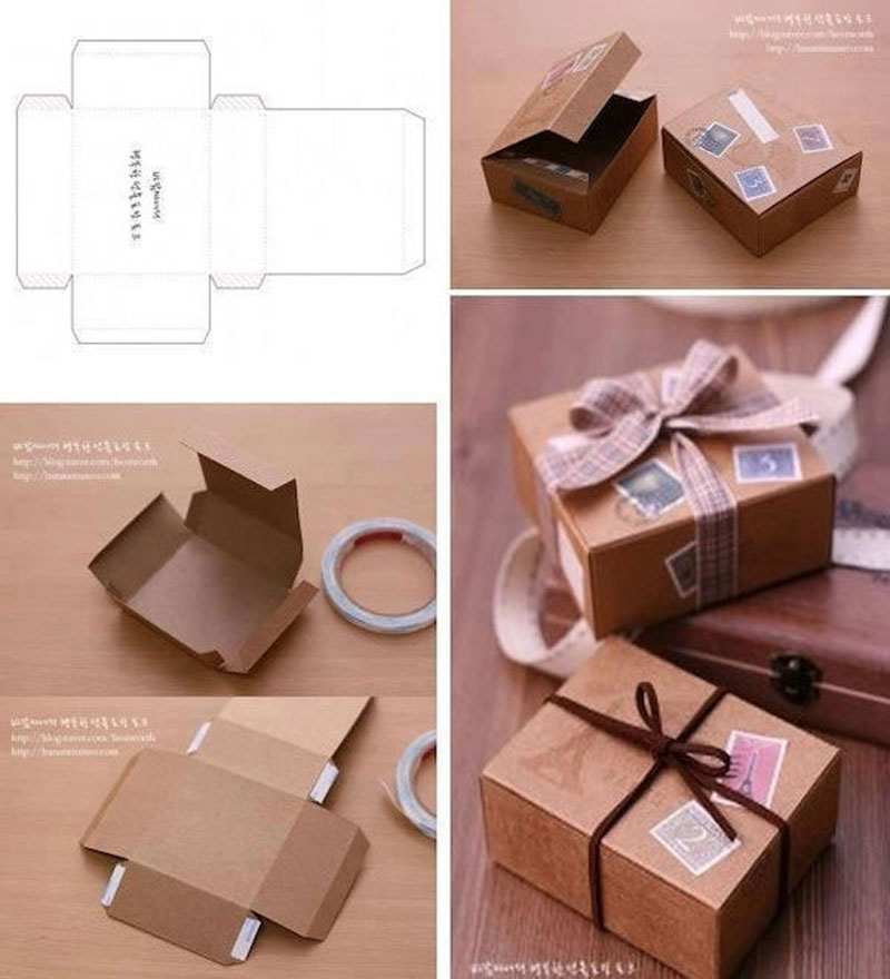Cách làm hộp đựng bánh kem hình chữ nhật