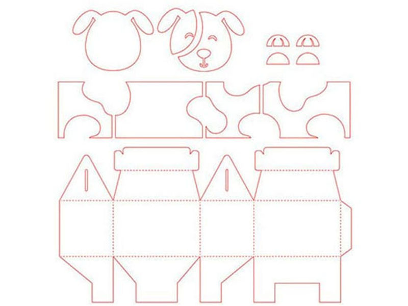 Cách làm hộp đựng bánh kem hình thú