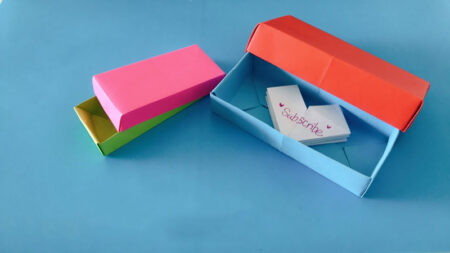 Gấp hộp hình chữ nhật kiểu Origami