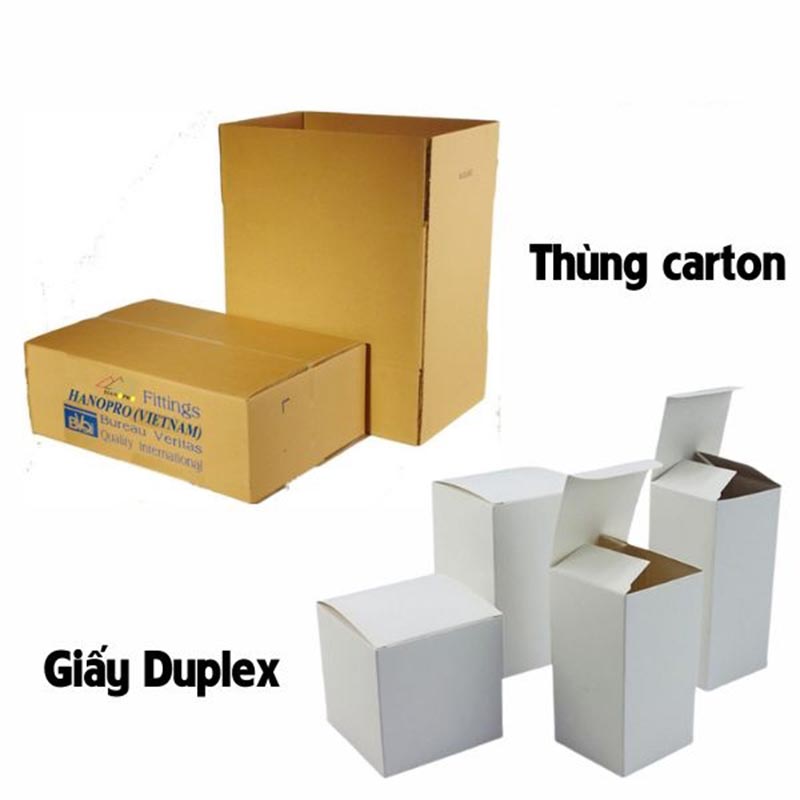 giấy Duplex và thùng carton
