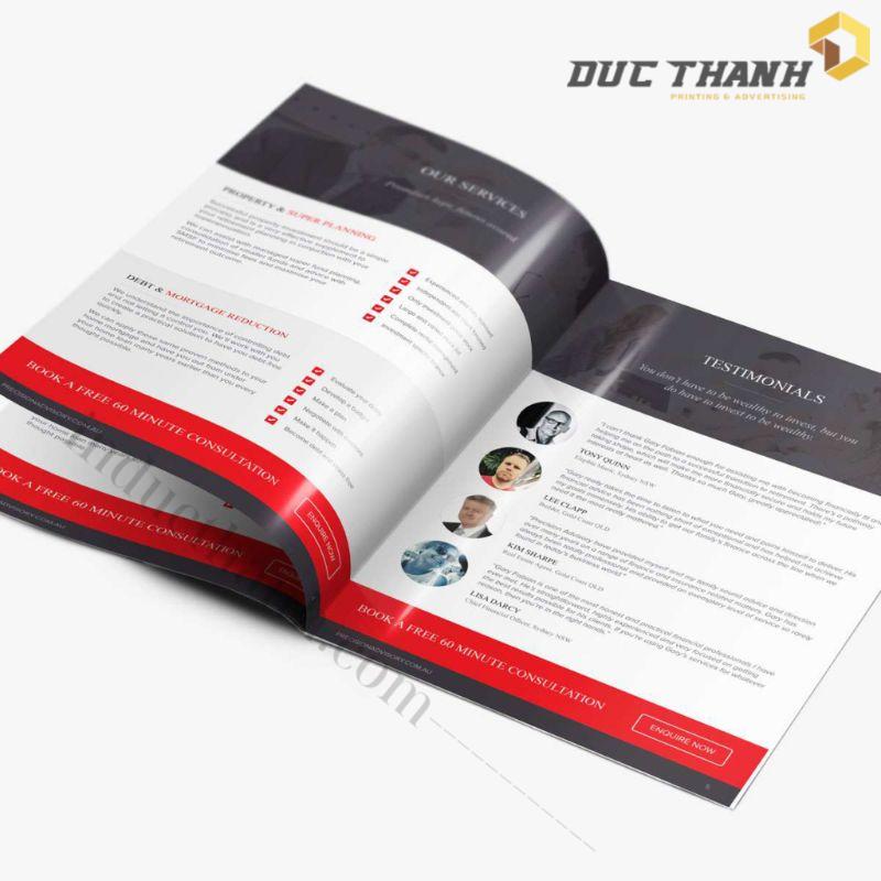 Mẫu profile công ty phong cách tối giản