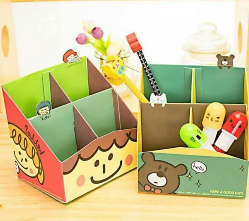 Làm hộp gấy 4 ngăn