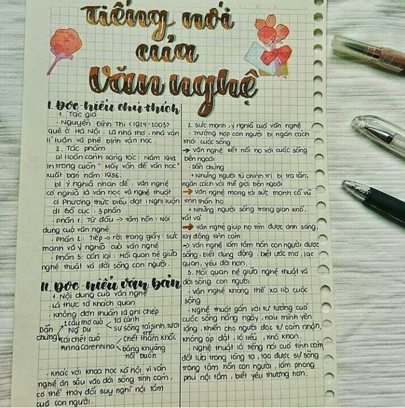 trang-tri-so-tay-van-hoc-Phong-cach-Bullet-Journal