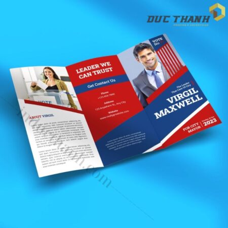 Mẫu brochure quảng cáo sặc sỡ
