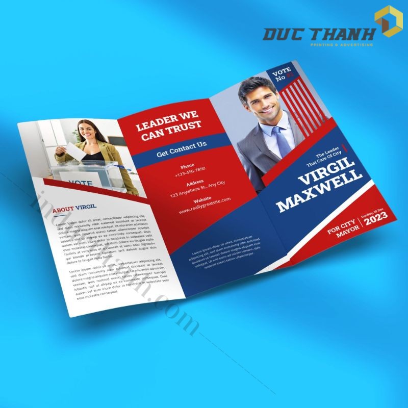 Mẫu brochure quảng cáo  sặc sỡ 