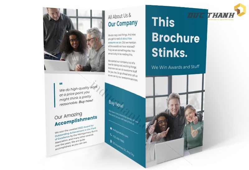 Mẫu brochure quảng cáo sáng tạo  