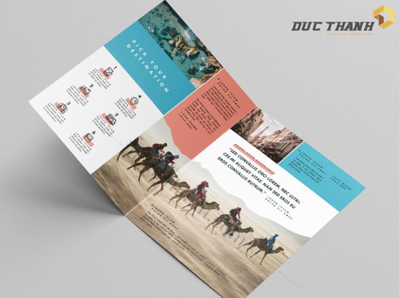 Mẫu brochure du lịch đơn giản 