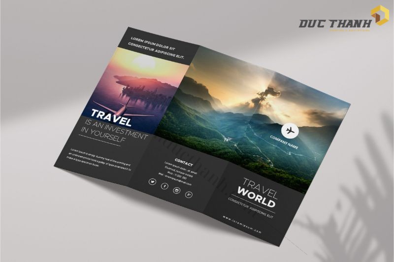 Mẫu brochure du lịch sáng tạo 
