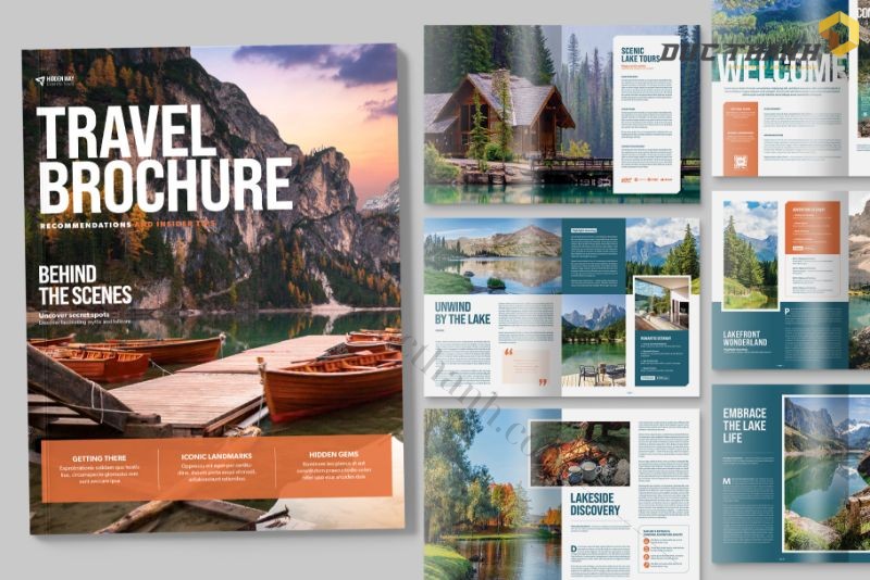 Mẫu brochure du lịch độc đáo 