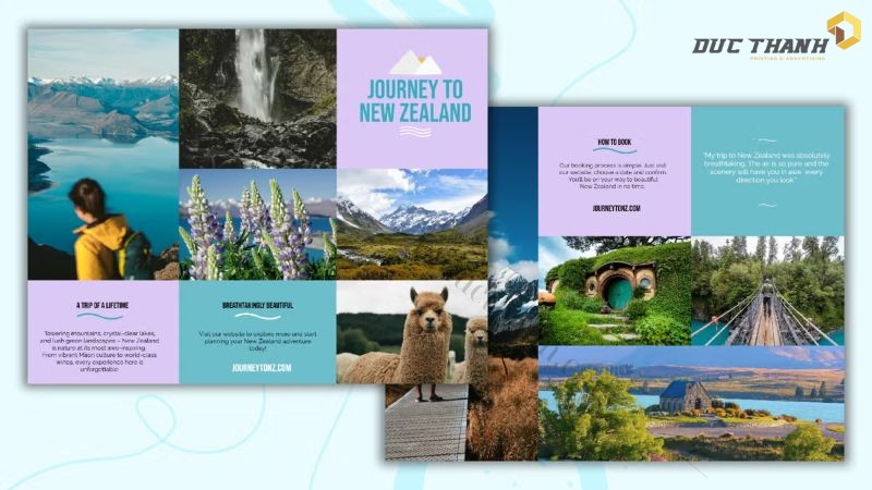 Mẫu brochure du lịch ấn tượng 