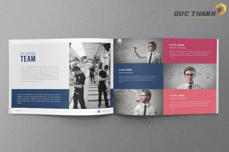 Mẫu brochure giới thiệu công ty ấn tượng 