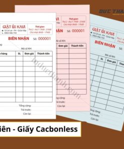 Mẫu in hóa đơn bán hàng 3 liên giấy Carbonless giặt ủi Kavi
