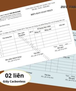Mẫu in hóa đơn bán lẻ 2 liên giấy Carbonless công ty Thái Sơn An Giang